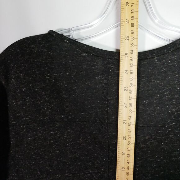 Decree Womens Size M Cap Sleeve Dark Gray Rhinestone Adorned T Shirt - Picture 10 of 11